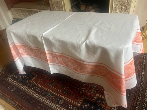 Table cloth tischdecke orange - table,