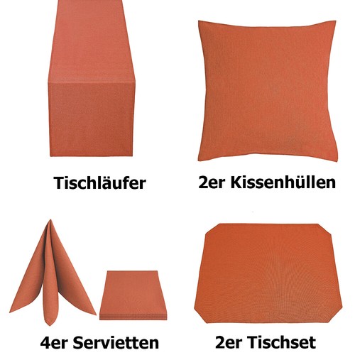 Leinen optik tischläufer - leinen,