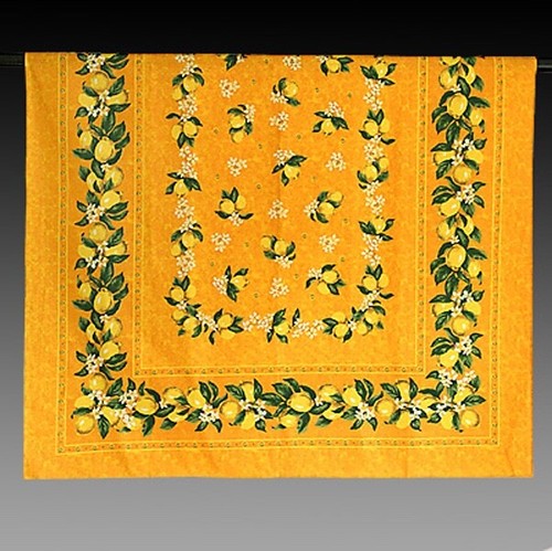 Mediterrane tischdecke gelb - tischdecke,