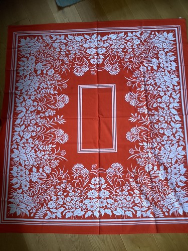 Tischdecke orange rot mit