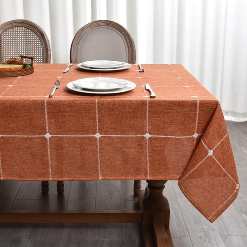Tischdecke abwaschbar leinen - tischdecke,