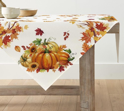 Tischdecke herbst kürbisse - tischdecke,