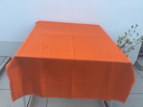 Tischdecke orange vintage - tischdecke,, orange,