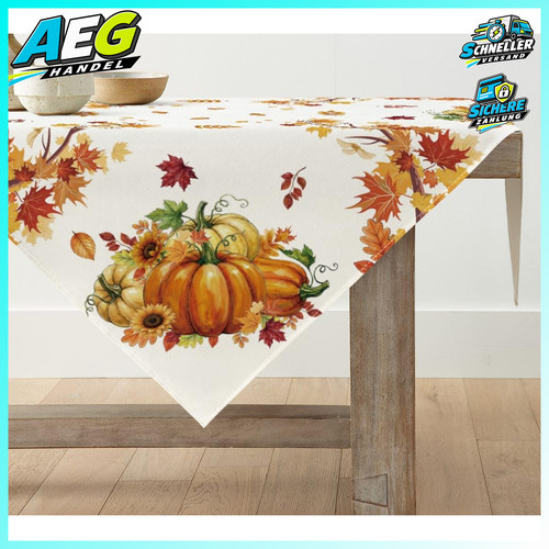 Tischdecke herbst kürbisse - tischdecke,