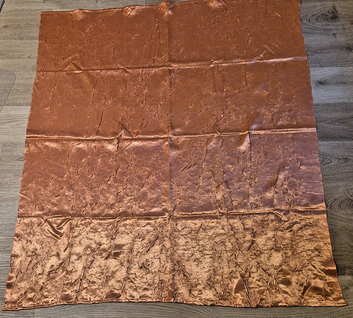 Tischdecke orange gecrashed - tischdecke,,
