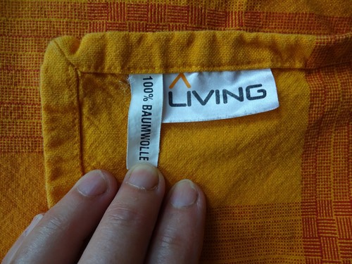 Quadratische orange tischdecke - quadratische,