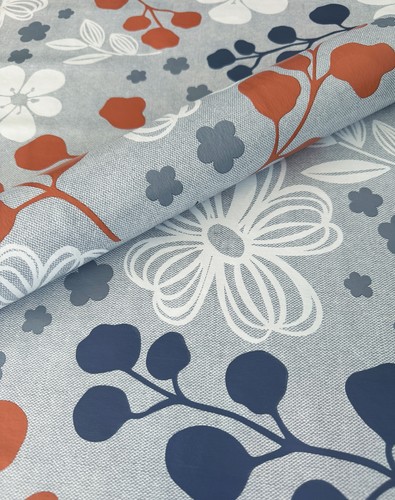 Pvc tischdecke alamo grau blau - tischdecke,