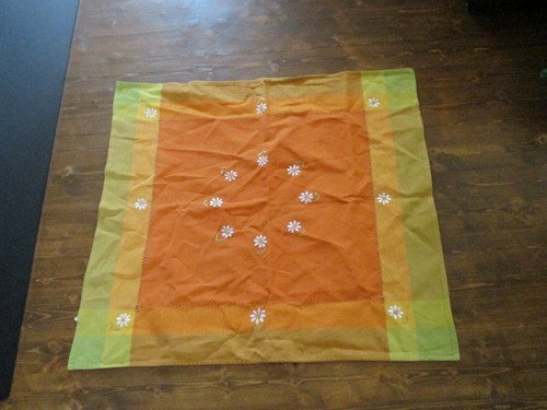 Tischdecke orange blumen cm - blumen,